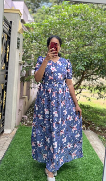 Georgette Maternity/Feeding kurti - v Neck 666 HYB