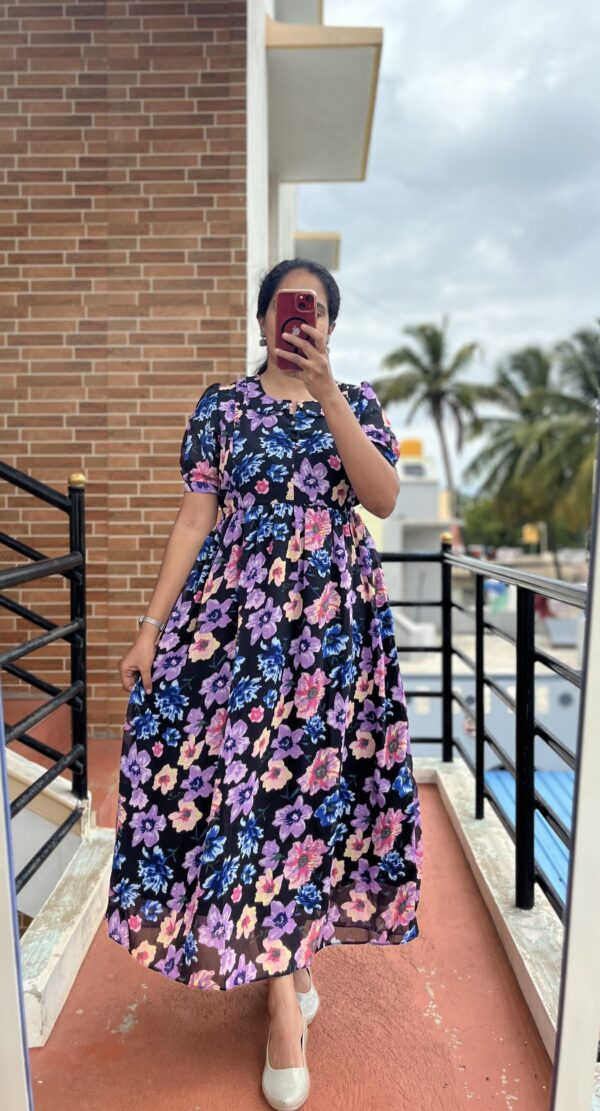 Georgette Maternity/Feeding kurti - Jerbera