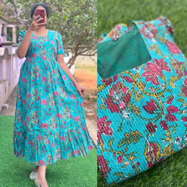 Cotton Maternity/Feeding kurti - Kantha Radha