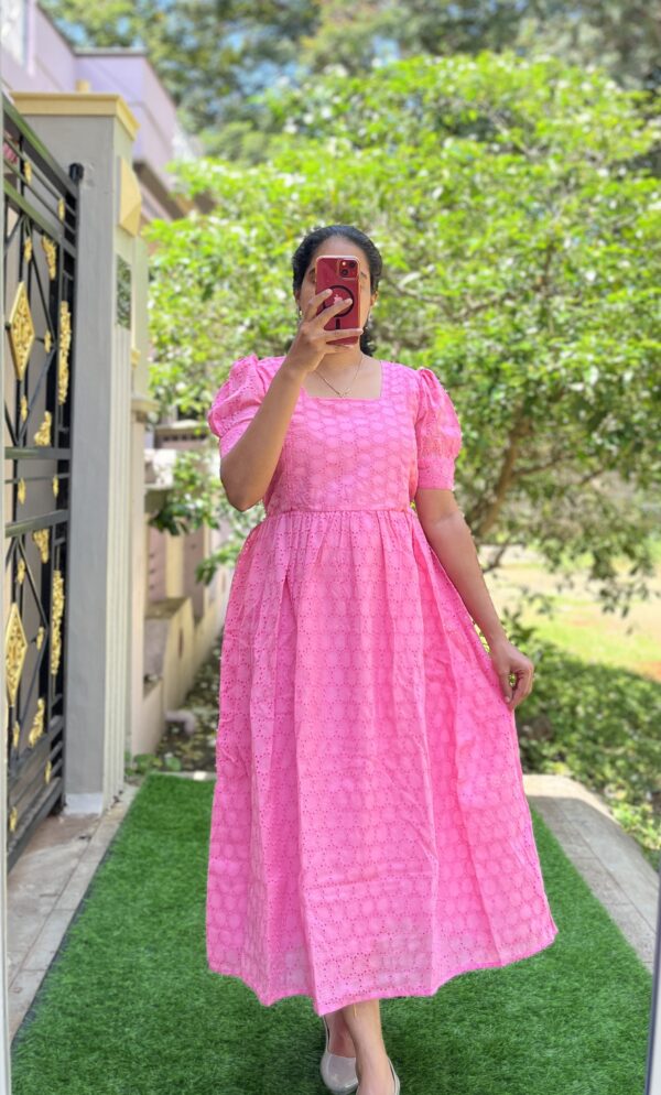 Maternity/Feeding kurti - Hakoba-  Plain Pink