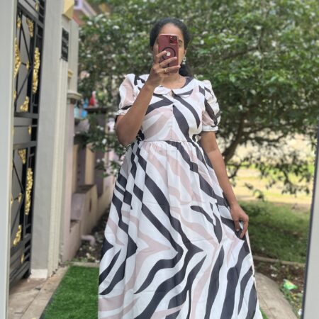 Georgette Maternity/Feeding kurti - PeterPan - Zebra