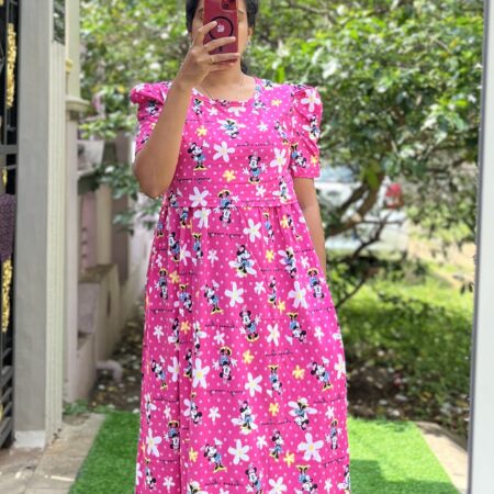 Maternity/Feeding Lounge wear - Zipless MaternityWear- LW Pink Mickey