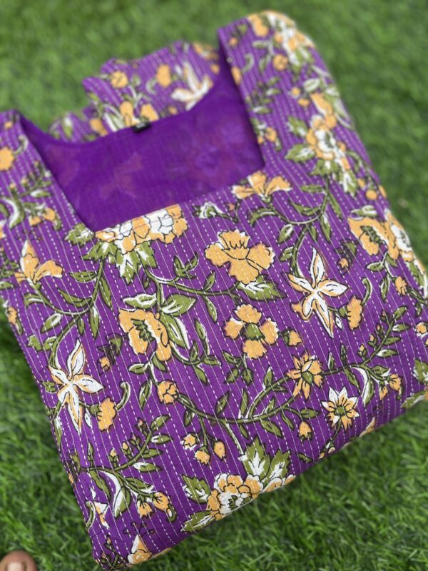 Cotton Maternity/Feeding kurti - Kantha vidhya - Image 3