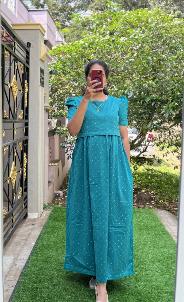 Maternity/Feeding Lounge wear - Zipless MaternityWear- LW Flowerdots