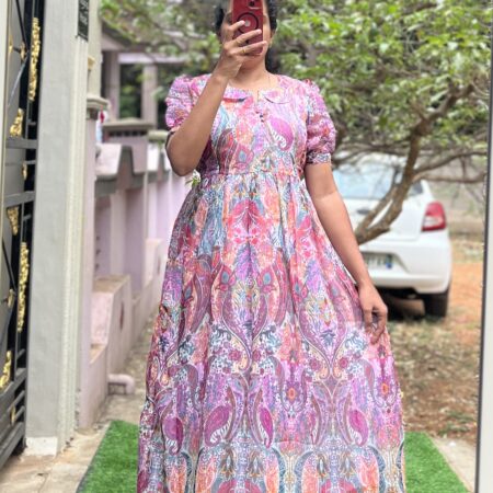Georgette Maternity/Feeding kurti - PeterPan - Silky