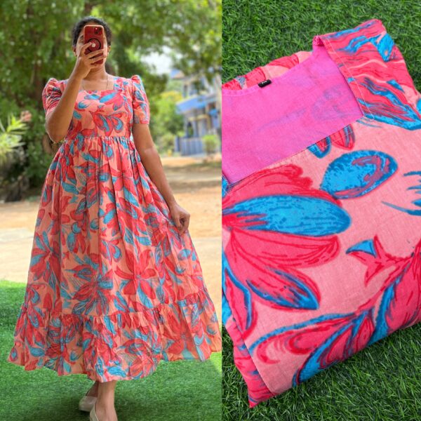 Cotton Maternity/Feeding kurti - SS - Garden