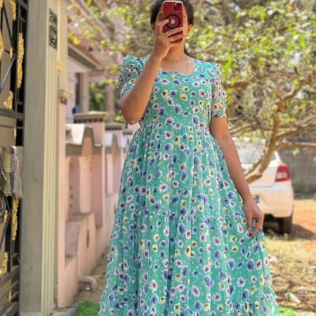 Georgette Maternity/ Feeding Maxi - 3tier - Hanvi