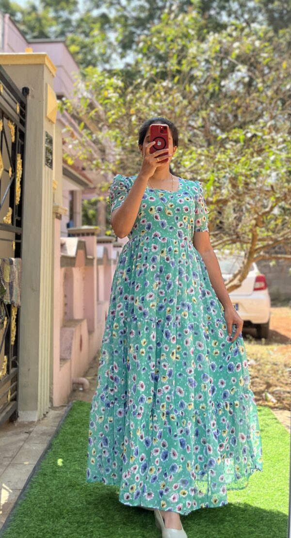 Georgette Maternity/ Feeding Maxi - 3tier - Hanvi