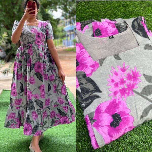 Cotton Maternity/Feeding kurti - SS - Maya