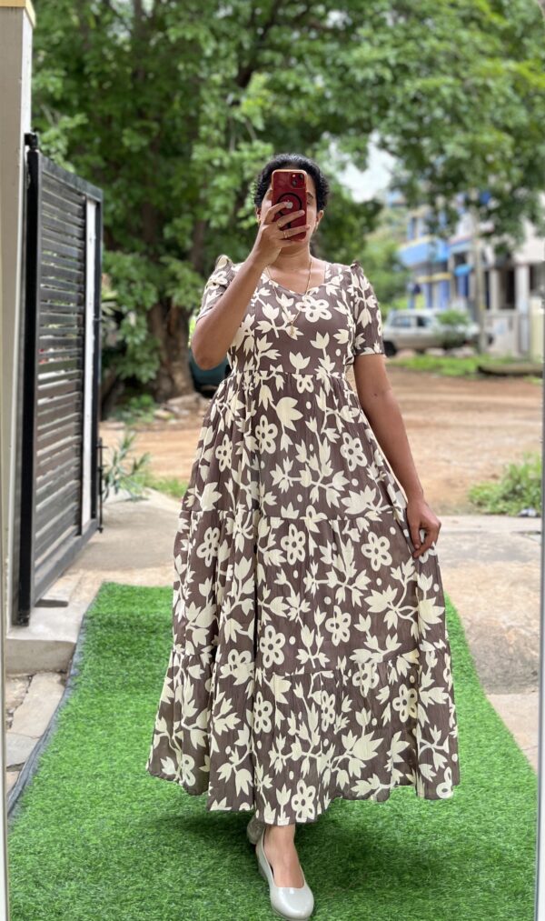 Delta Crush Maternity/Feeding kurti - Delta NehaBrown
