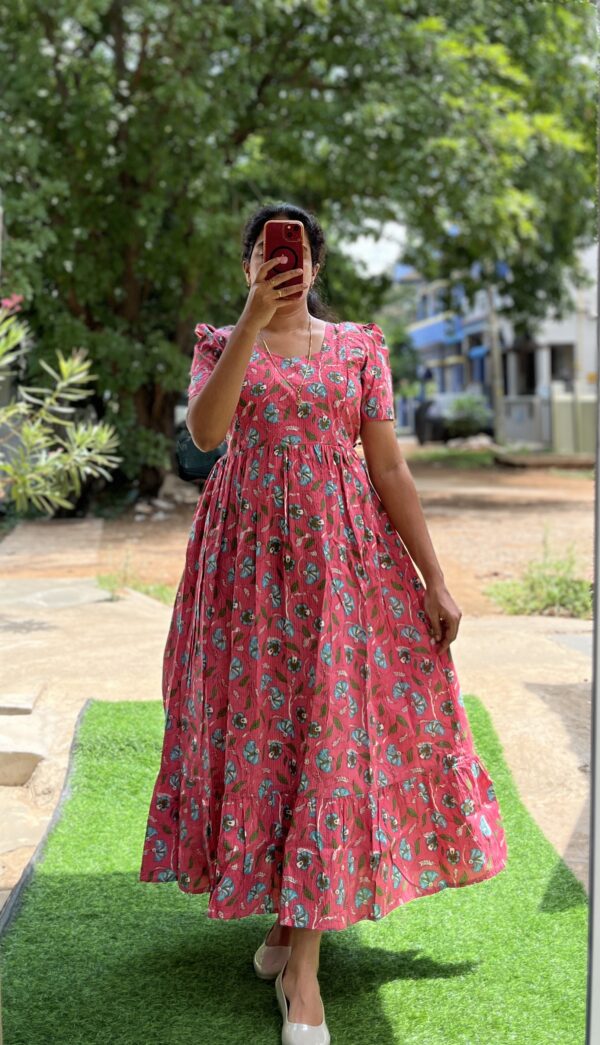 Cotton Maternity/Feeding kurti - Kantha Candy - Image 2