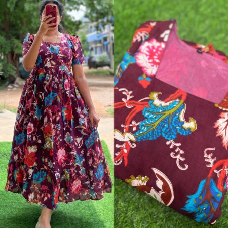 Cotton Maternity/Feeding kurti - SS - Nisha