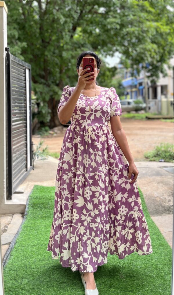 Delta Crush Maternity/Feeding kurti - Delta NehaPurple