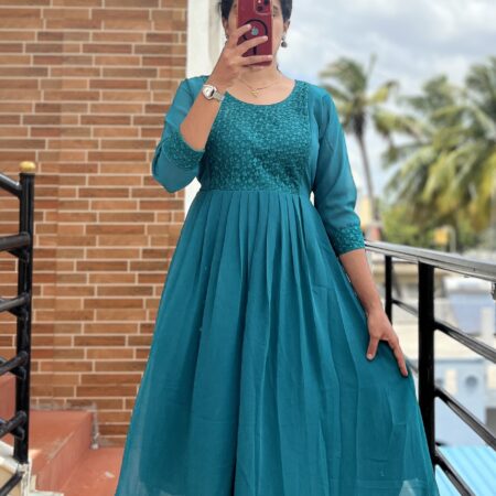 Georgette Maternity/ Feeding Maxi - Yokework Rama