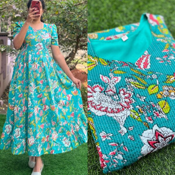 Cotton Maternity/Feeding kurti - Kantha Radha