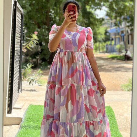 Georgette Maternity/ Feeding Maxi - 3tier - Melody
