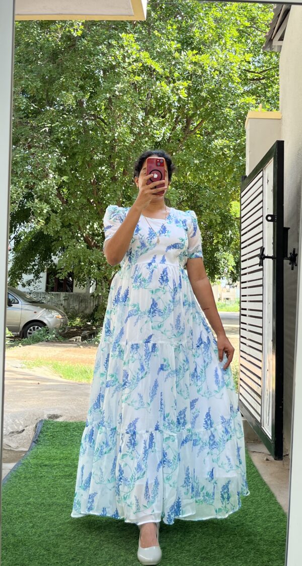 Georgette Maternity/ Feeding Maxi - 3tier - Buds