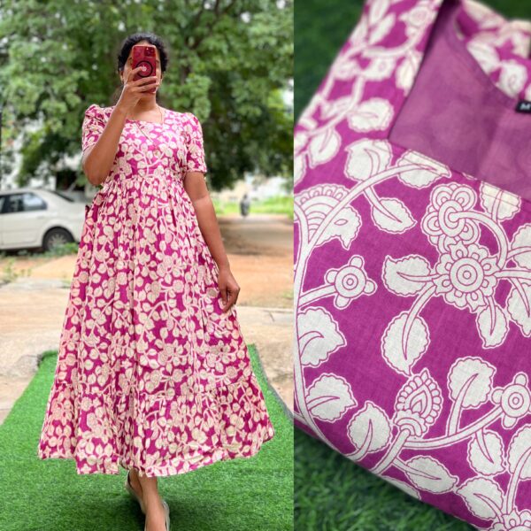 Cotton Maternity/Feeding kurti - SS -Leaf