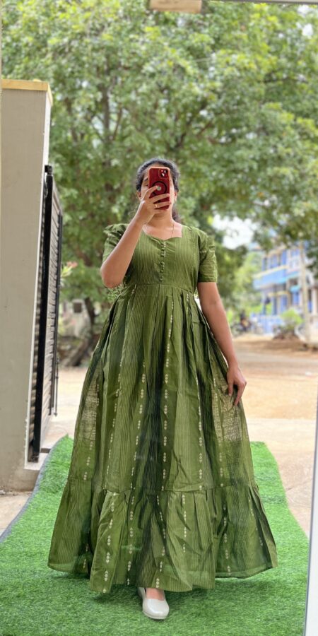 Maternity/Feeding kurti - Slubsilk Green