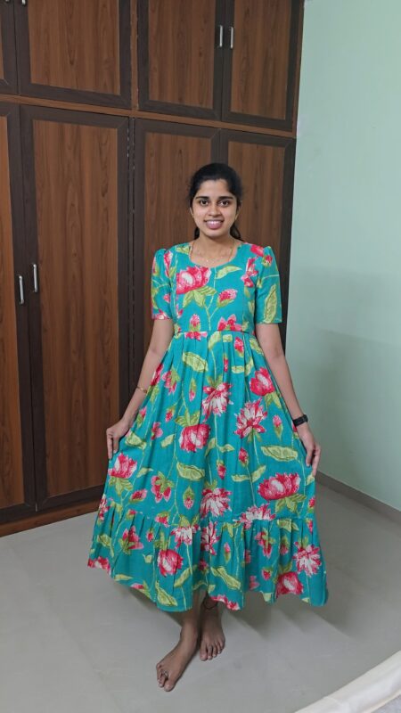 Cotton Maternity/Feeding kurti - SS - Lotus
