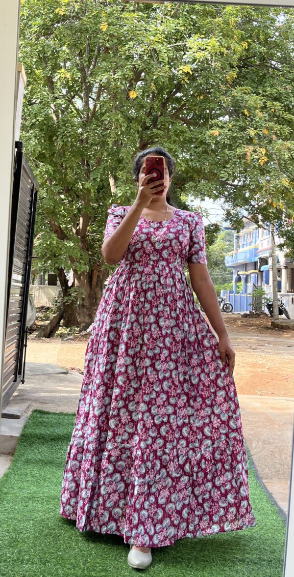 Cotton Maternity/Feeding kurti - Cotton PinkishMaroon
