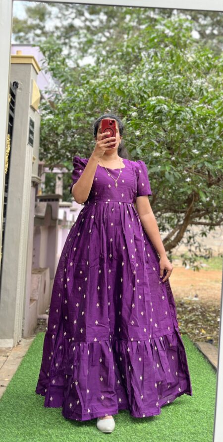 Maternity/Feeding kurti - Slubsilk Purple