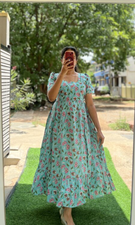 Cotton Maternity/Feeding kurti - Kantha Radha